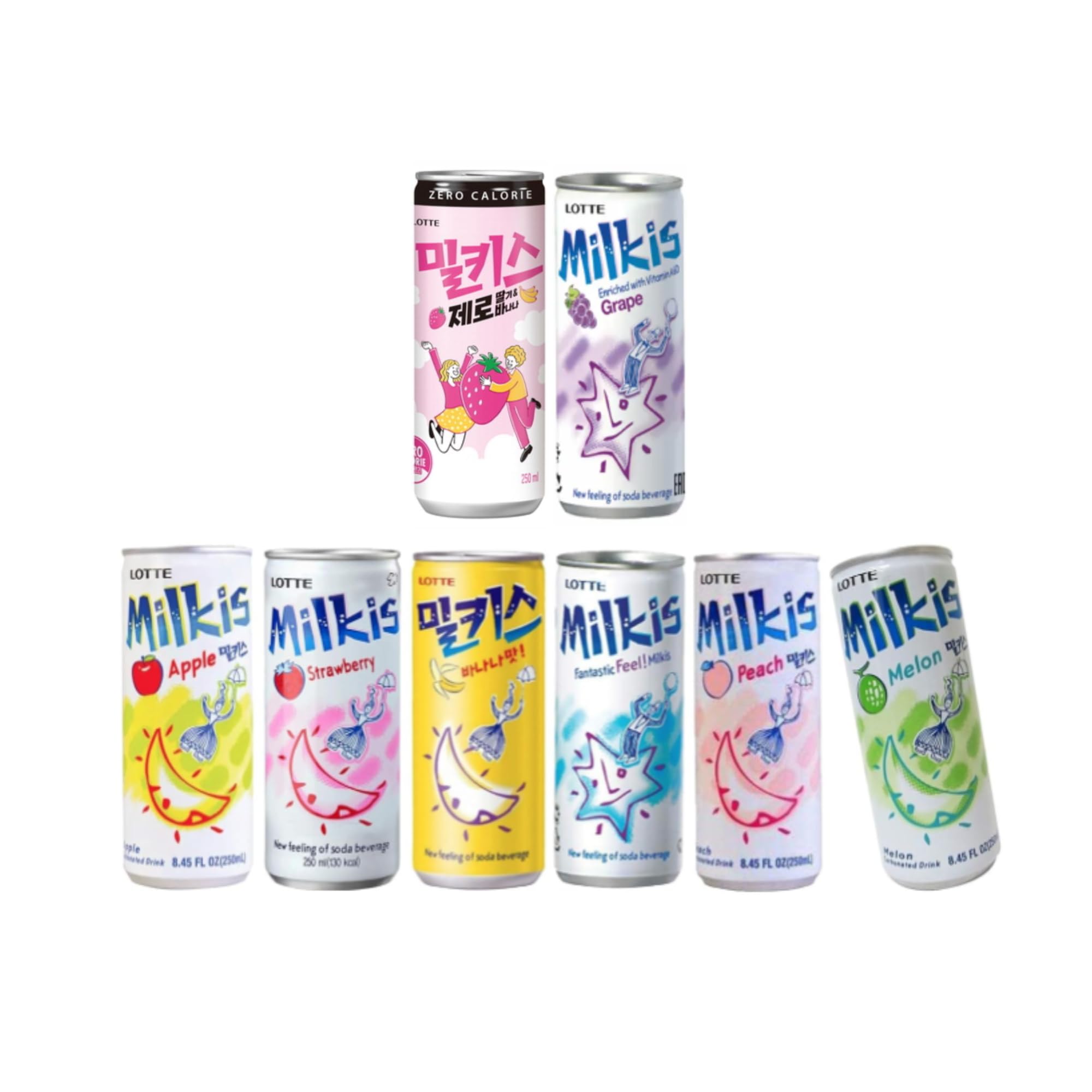 Amazon.com : Milkis AYCE 8 Flavors Mixed K-Drink - Original